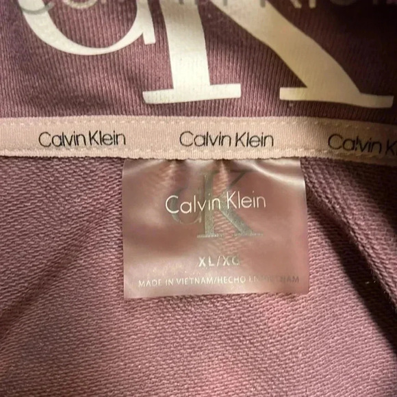 Calvin Klein Women's Half Zip Athletic Pullover Crop Sweatshirt w Bungee Size XL - Picture 5 of 7